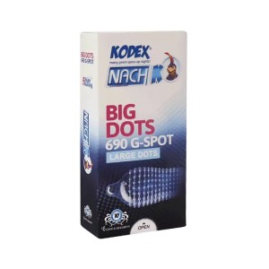 کاندوم کدکس مدل 690 BIG DOTS بسته 12 عددی