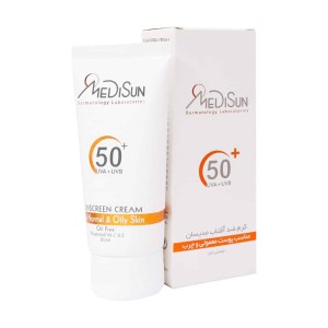 ضد آفتاب (بی رنگ)مدیسان spf50مناسب پوست چرب ml50