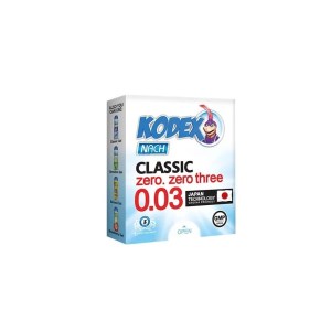 کاندوم کدکس مدل CLASSIC 0.03 بسته 3 عددی