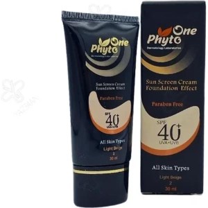ضدآفتاب کرم پودری بژروشن2فیتووان spf40مناسب انواع پوستml30