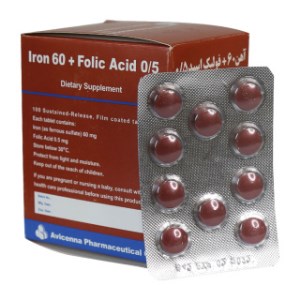 آوی ففول قرص آهن اوه سینا 100 عددی