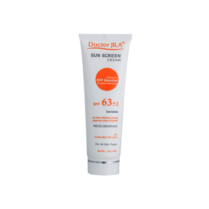 ضدآفتاب بی رنگ دکتر ژیلا Spf 63 مناسب انواع پوستml50