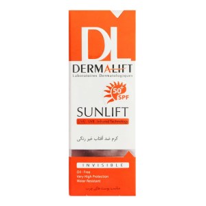 ضد آفتاب بی رنگ درمالیفت spf50مناسب پوست چربml40