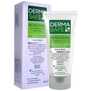 ژل مرطوب کننده صورت و بدن درماسیف مناسب پوست چربml40