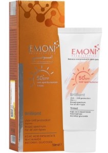 کرم ضد آفتاب رنگی ضد لک امونی SPF50 مناسب انواع پوستml50