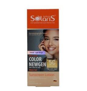 ضدآفتاب آردن سولاریس رنگ بژروشن Spf 50مناسب انواع پوستml75