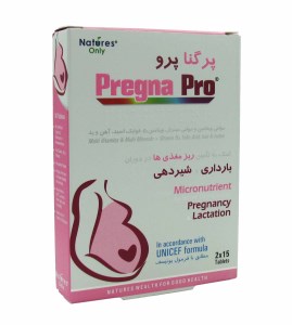 پروگناپرو(مولتی ویتامین-مینرال-د3-فولیک-آهن-ید) 30 عددی
