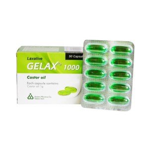 ژلاکس روغن کرچک1000م کپسول