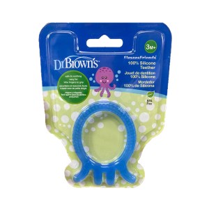 دندانگیر سیلیکونی تک رنگ طرح هشت پا دکتر برونز