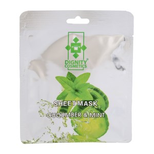 ماسک صورت نقابی عصاره خیار و نعناع دیگنیتی پوست خشک