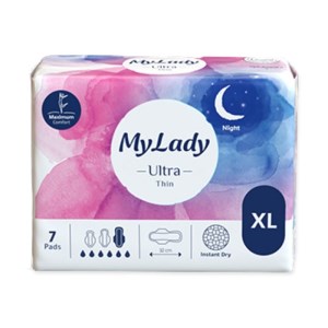 مای لیدی اولترا خیلی نازک خیلی بزرگ 7 عددی همیشه خشک مای لیدی اولترا خیلی نازک خیلی بزرگ 7 عددی همیشه خشک