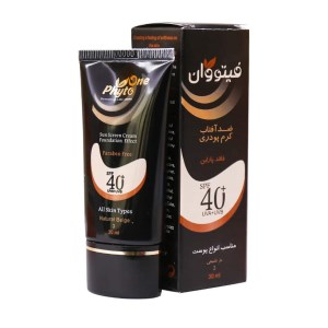 ضدآفتاب کرم پودری بژطبیعی3فیتووان spf40مناسب انواع پوستml30