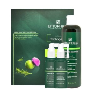 شامپو ضدریزش مو و 2 عدد هر تونیک تقویت مو اموفیلیا مناسب انواع مو