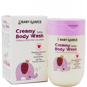 شامپو بدن بیبی گانیس کرمی کودک 250 میلی لیتر