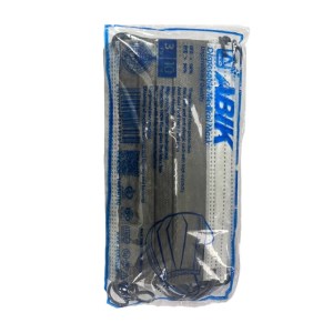 ماسک سه لایه رنگ طوسیABIK ده عدد