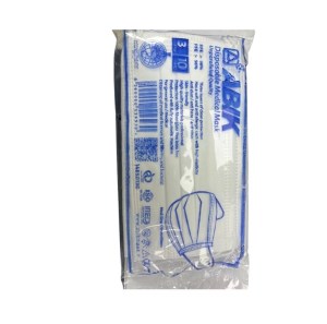 ماسک سه لایه رنگ سفیدABIK ده عدد