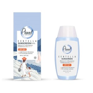 کرم ضد افتاب بی رنگ ابرسان و روشن کننده سنتلا پیکسل با spf50
