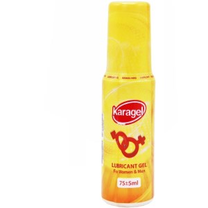 ژل لوبریکانت پمپی زرد کاراژل 75ml
