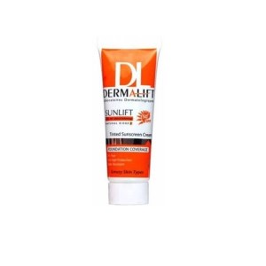 کرم ضد آفتاب بژ طبیعی SPF50 درمالیفت مناسب پوست های چرب ml40