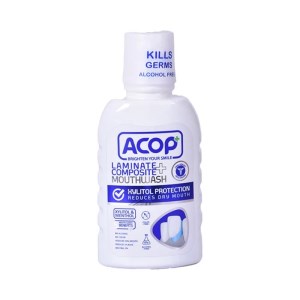 دهان شویه مخصوص دندان کامپوزیت و لمینت شده آکوپ 300ml