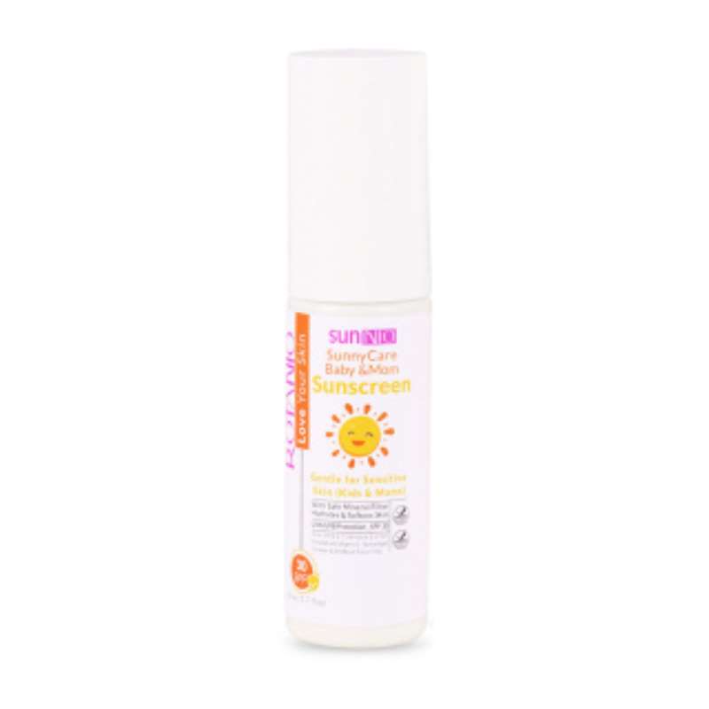 ضدآفتاب بی رنگ روتانیو SPF30 مناسب مادر و کودک ml50