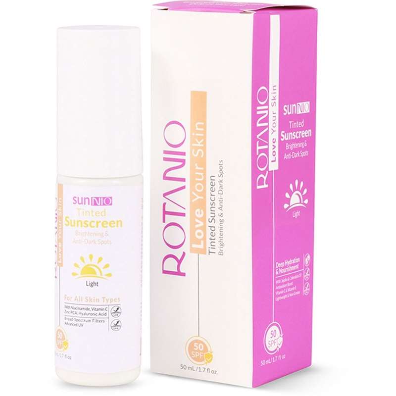 ضدآفتاب فیوژن واتر رنگی (لایت) روتانیو SPF50 مناسب پوست مستعد لکml50