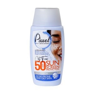 پیکسل کرم ضد آفتاب پوست چرب و جوش دار spf50 (بدون رنگ ) 50 میل