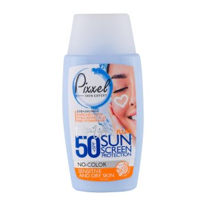 پیکسل کرم ضد آفتاب پوست خشک و حساس spf50 ( بدون رنگ ) 50 میل