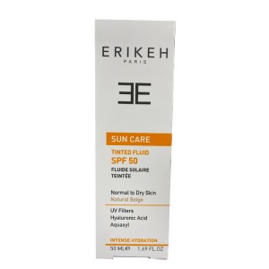 کرم ضدآفتاب اریکه بژ طبیعی با SPF50 مناسب پوست خشک و نرمال 50ml