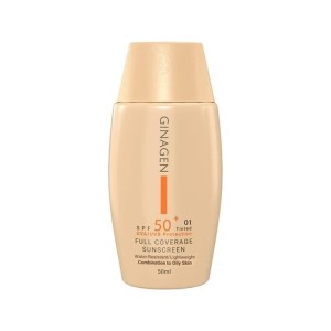 ضدآفتاب رنگی (01)ژیناژنSPF50 مناسب پوست چرب ml50