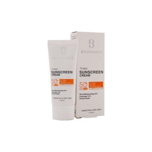 ضدآفتاب(بژ روشن) بیزانس SPF50 مناسب پوست خشک ml40