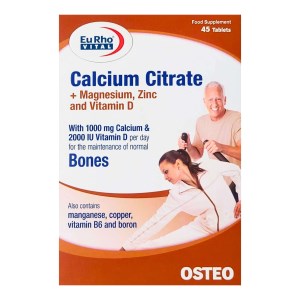 کلسیم سیترات قرص 45 عددی (یوروویتال)