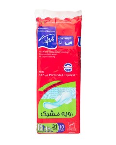 تافته نوار بهداشتی مشبک ویژه شب 10عددی