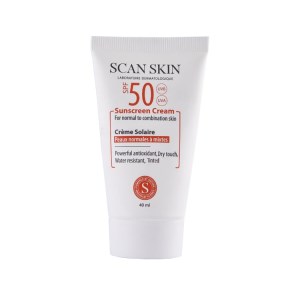 ضد آفتاب رنگی اسکن اسکین spf50 مناسب انواع پوست ml40