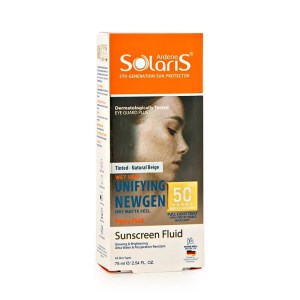 ضدآفتاب وروشن کننده بژطبیعی سولاریسspf50مناسب انواع پوستml75