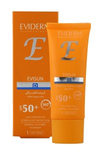 اویدرم ضد افتاب 50 رنگی پوست خشک (بژروشن)