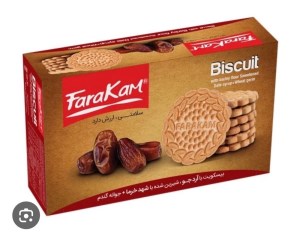 بیسکوییت جو و خرما برند فراکام