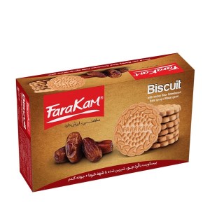 بیسکوییت جو و خرما برند فراکام