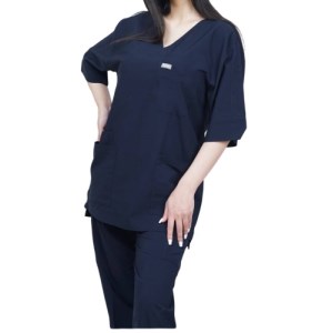 اسکراب شلوار مدل لوتوس سورمه ای سایز 40