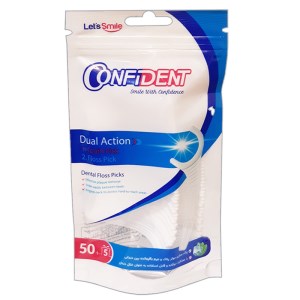 کانفیدنت نخ دندان کمانی با عملکرد دوگانه